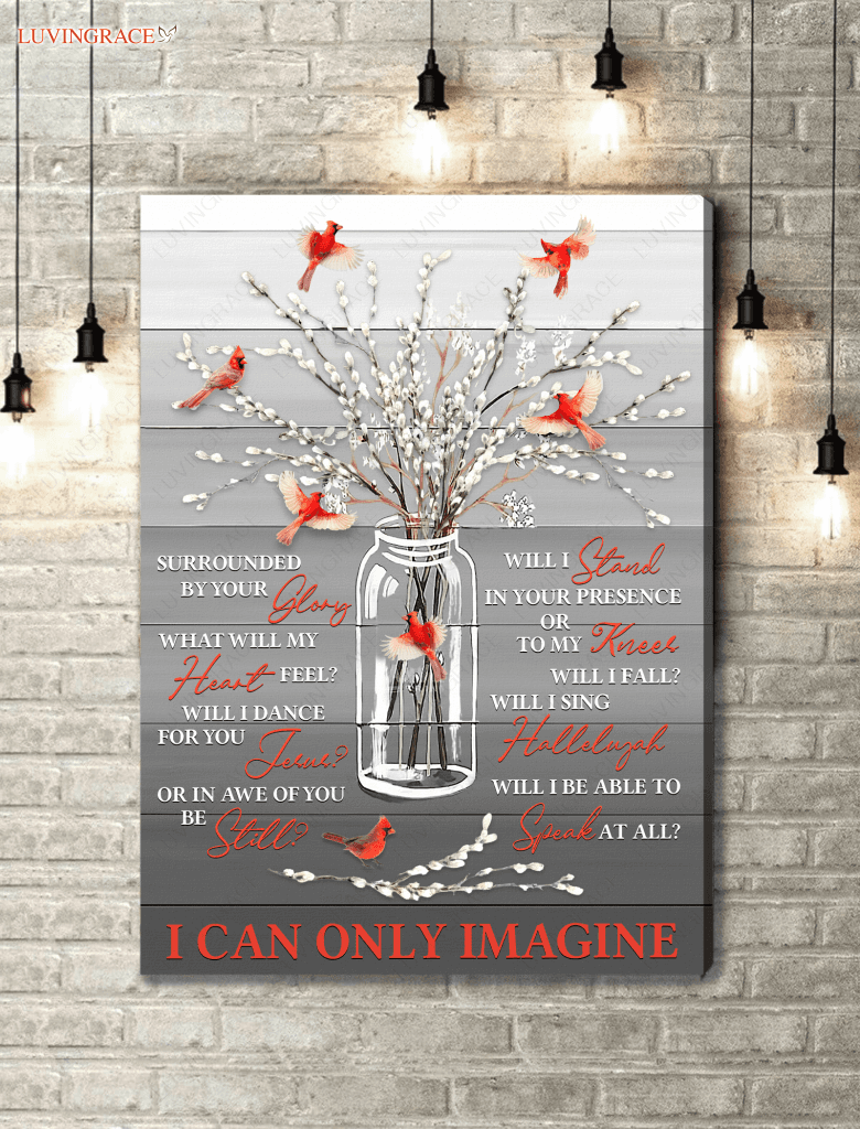 Willow Cardinal Surrounded By Glory Wall Art