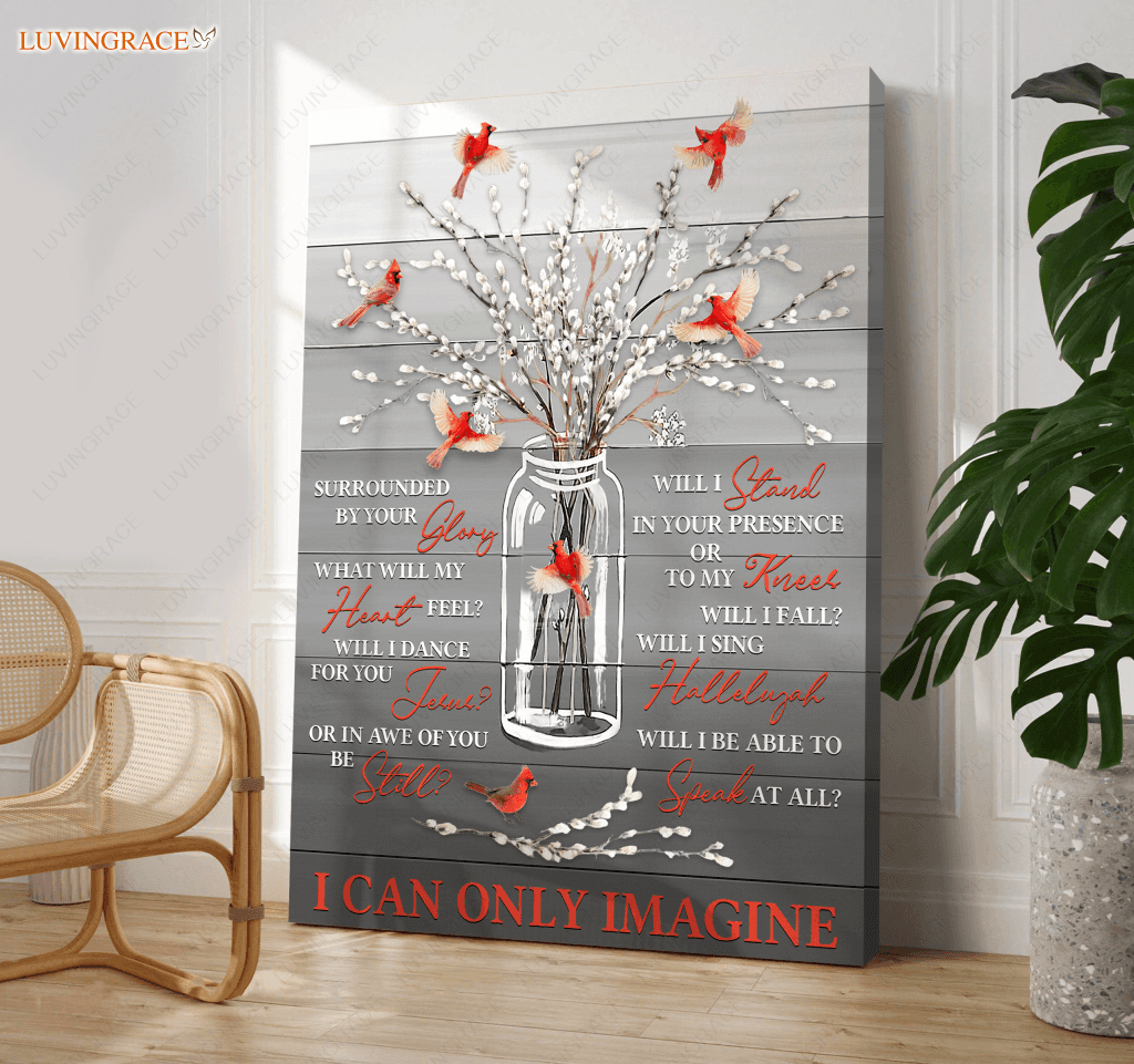 Willow Cardinal Surrounded By Glory Wall Art