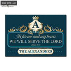 Luvingrace L02 Luxury Monogram Collection As For My House Personalized Doormat