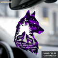 Wolf Couple In Forest God Blessed Personalized Ornament
