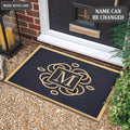 Last Name Letter Unique Monogram Personalized Doormat