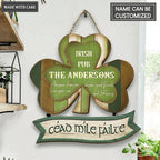 Saint Patrick's Day Irish Pub Customized Shape Wooden Sign