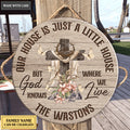 Our House Is Just A Little House Personalized Circle Sign