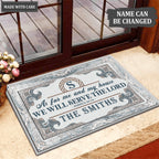 Printfamily L28 Monogram Collection As For My House Personalized Doormat
