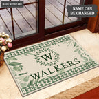 Luvingrace L32 Monogram Collection Family Name Personalized Doormat