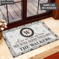 Printfamily L37 Monogram Collection As For My House Personalized Doormat