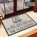 Luvingrace L140 Floral Monogram Collection As For My House Personalized Doormat