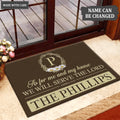 Luvingrace L167 Floral Monogram Collection As For My House Personalized Doormat