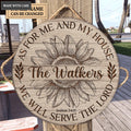 Sunflower As For Us Personalized Circle Sign
