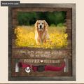 You Left Your Paw Prints On My Heart - Personalized Custom Pet Memorial Sign